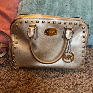 MK purse! Michael Kors gold purse! Great condition!